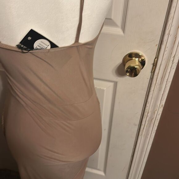 Boohoo Tall Night Draped Spandex Slip Dress NWT. Size 10 - Picture 5 of 8